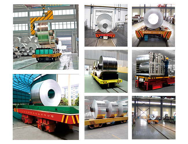 16 طن الصناعية نقل لفائف السكك الحديدية عربة ترولي لنقل الملفات