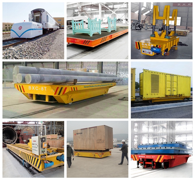 عربات نقل البضائع منصة تعمل بالبطارية على الشركة المصنعة للسكك الحديدية