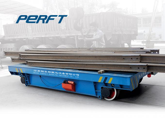 عربة نقل سرير مسطح بمحركات لنقل عربات السكك الحديدية الصناعية