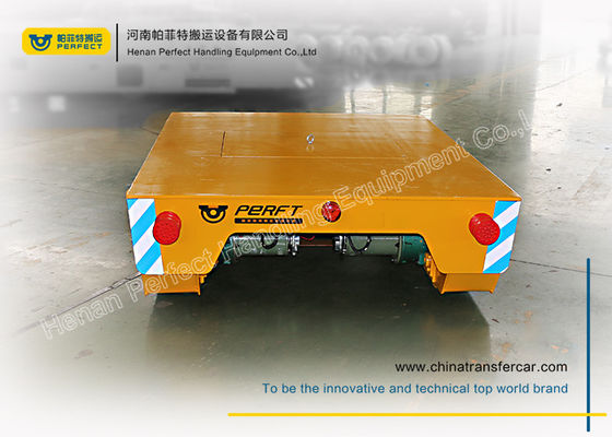 Metal Handing Battery Transfer Cart  Battery Steerable Transfer Bogie On Rail