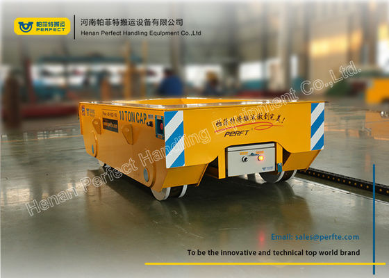 Railway Wagon Material Transfer Cart 2 Axle Trailing Cable Powered Source