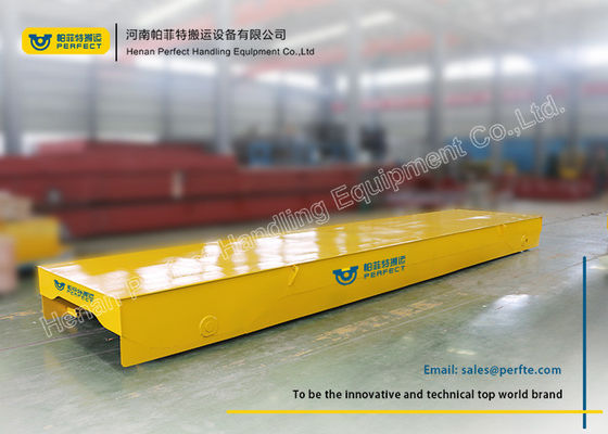 Steel Yellow Battery Transfer Cart Industry Transport Trailer Heat - Resistant