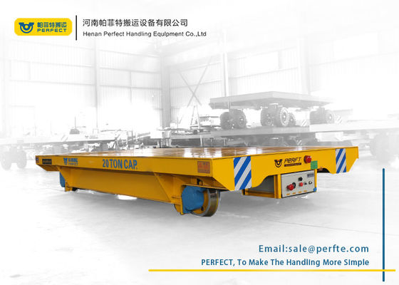 20 ton rail electric transfer flat carts for material handling