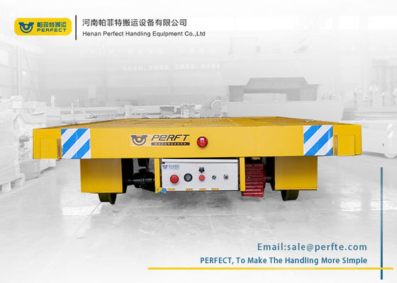 20 ton rail electric transfer flat carts for material handling