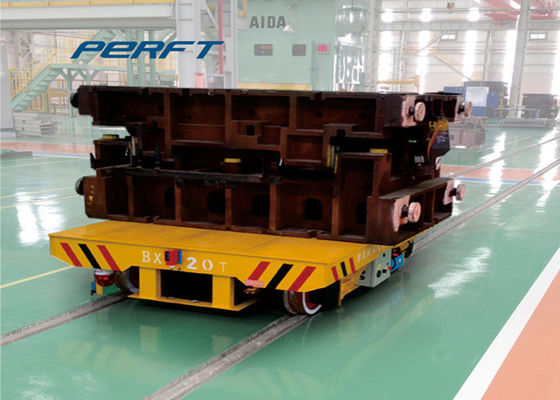 20 ton rail electric transfer flat carts for material handling