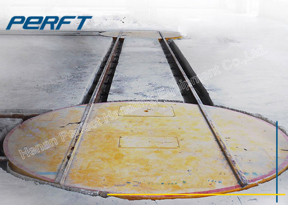 360 Degree Rotating Rail Material Handling Turntable/90 degree with turntable to rotate a trailer