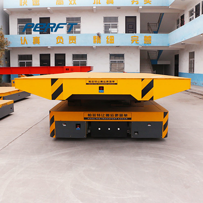 30T Battery Electric Transfer Cart Motorized Handling Carrier For Building Site